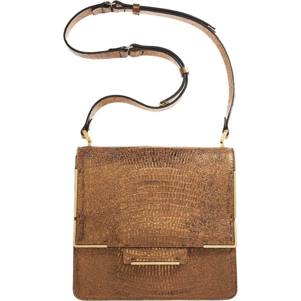 Lanvin Madame Metallic Shoulder Bag w/ Flap NWT - Picture 2 of 5